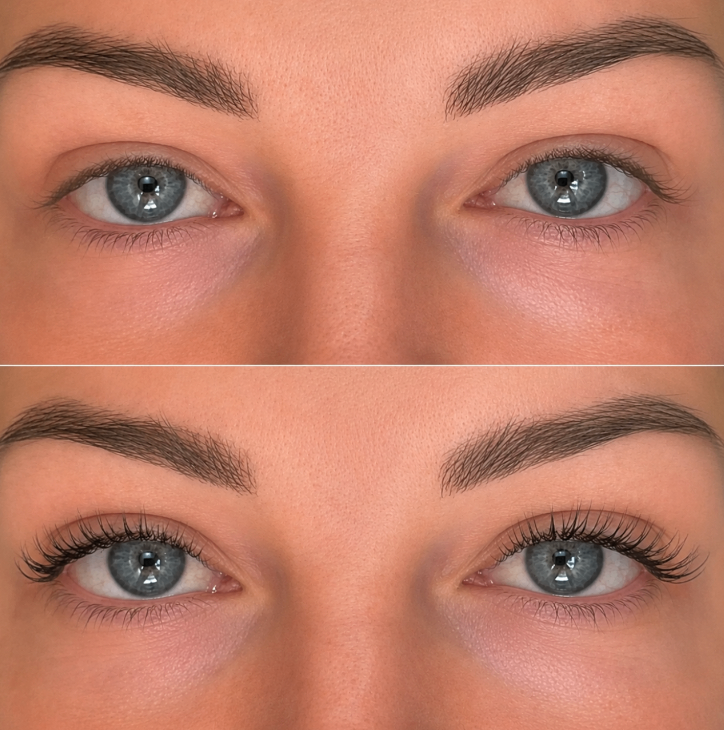 AURO lash serum before and after results
