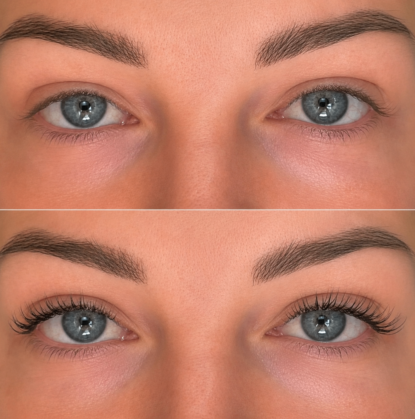 Lash before and after